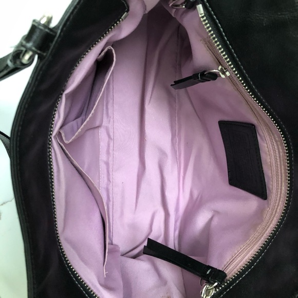 Coach Leather Pleated East West Gallery Tote Bag - Picture 5 of 7